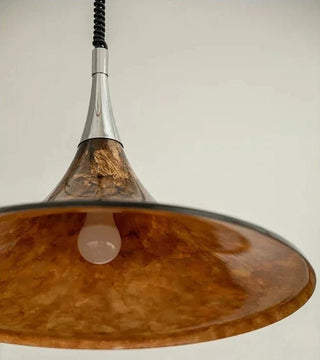 Modern Horn-Shaped LED Pendant Light – Sleek Iron Finish-Pendant Lights