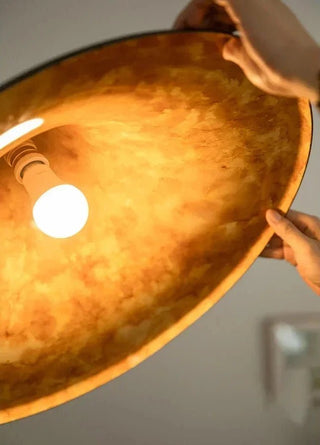 Modern Horn-Shaped LED Pendant Light – Sleek Iron Finish-Pendant Lights