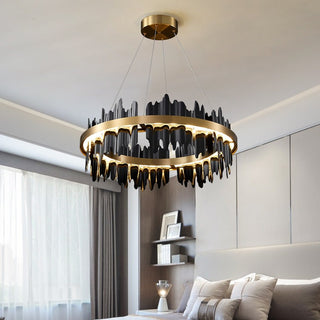 Modern LED Round Hanging Lamp-Chandeliers