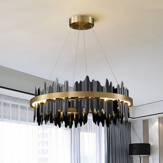 Modern LED Round Hanging Lamp-Chandeliers