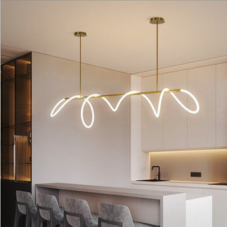 Modern Long Hose LED Chandelier for Dining Room-Kitchen Island