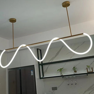 Modern Long Hose LED Chandelier for Dining Room-Kitchen Island