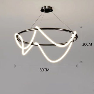 Modern Long Hose LED Chandelier for Dining Room-Kitchen Island