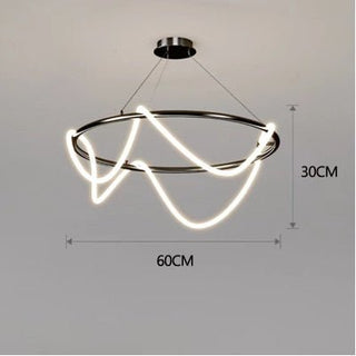 Modern Long Hose LED Chandelier for Dining Room-Kitchen Island