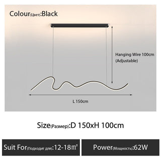 Modern Minimalist LED Chandelier Light-Kitchen Island