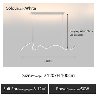 Modern Minimalist LED Chandelier Light-Kitchen Island