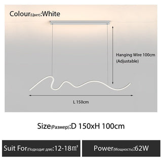 Modern Minimalist LED Chandelier Light-Kitchen Island