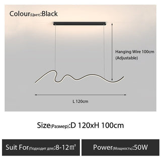 Modern Minimalist LED Chandelier Light-Kitchen Island