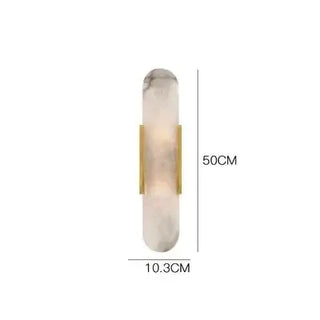 Modern Stone Wall Lamp with Marble Shade – LED Wall Lighting
