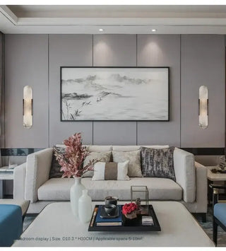 Modern Stone Wall Lamp with Marble Shade – LED Wall Lighting