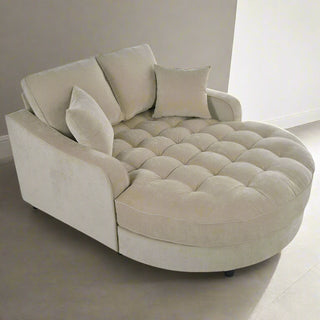 Modern Tufted Chaise Lounge Sofa – Upholstered Comfort