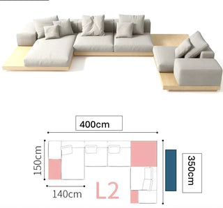 Modular Lounge Cloud Floor Accent Sofa-Sofa Set