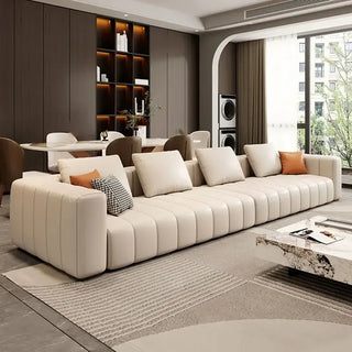 Modular Sectional Leather Sleeper Sofa-Sofa Set