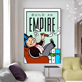 Monopoly Build an Empire Card Canvas Wall Art-Wall Posters