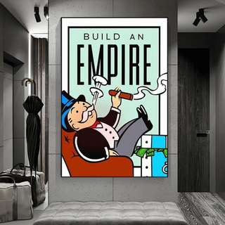 Monopoly Build an Empire Card Canvas Wall Art-Wall Posters