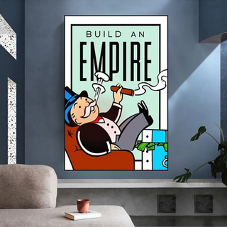 Monopoly Build an Empire Card Canvas Wall Art-Wall Posters