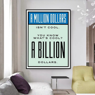Monopoly Canvas Wall Art: Exclusive Billion Dollars-Wall Posters