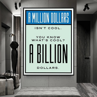 Monopoly Canvas Wall Art: Exclusive Billion Dollars-Wall Posters