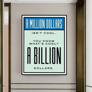 Monopoly Canvas Wall Art: Exclusive Billion Dollars-Wall Posters