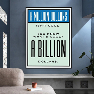 Monopoly Canvas Wall Art: Exclusive Billion Dollars-Wall Posters