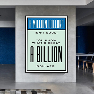 Monopoly Canvas Wall Art: Exclusive Billion Dollars-Wall Posters