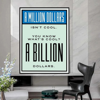 Monopoly Canvas Wall Art: Exclusive Billion Dollars-Wall Posters