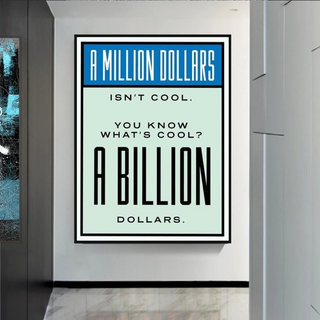 Monopoly Canvas Wall Art: Exclusive Billion Dollars-Wall Posters