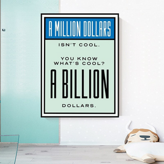 Monopoly Canvas Wall Art: Exclusive Billion Dollars-Wall Posters