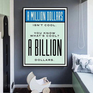 Monopoly Canvas Wall Art: Exclusive Billion Dollars-Wall Posters