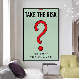 Monopoly Canvas Wall Art: Take the Risk Design-Wall Posters