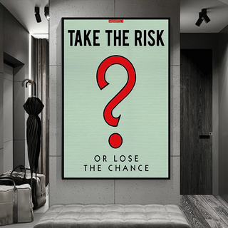 Monopoly Canvas Wall Art: Take the Risk Design-Wall Posters