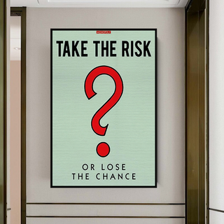 Monopoly Canvas Wall Art: Take the Risk Design-Wall Posters