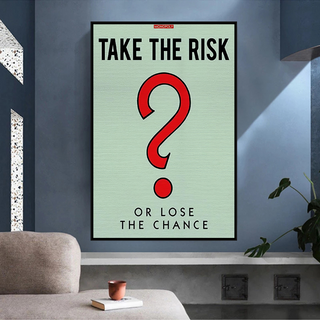 Monopoly Canvas Wall Art: Take the Risk Design-Wall Posters