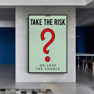 Monopoly Canvas Wall Art: Take the Risk Design-Wall Posters