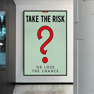 Monopoly Canvas Wall Art: Take the Risk Design-Wall Posters