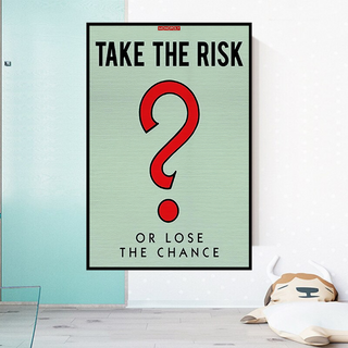Monopoly Canvas Wall Art: Take the Risk Design-Wall Posters