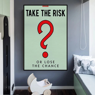 Monopoly Canvas Wall Art: Take the Risk Design-Wall Posters