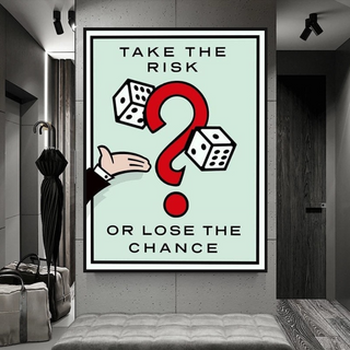 Monopoly Canvas Wall Art: Take the Risk Game Enthusiasts-Wall Posters