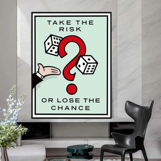 Monopoly Canvas Wall Art: Take the Risk Game Enthusiasts-Wall Posters