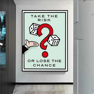 Monopoly Canvas Wall Art: Take the Risk Game Enthusiasts-Wall Posters