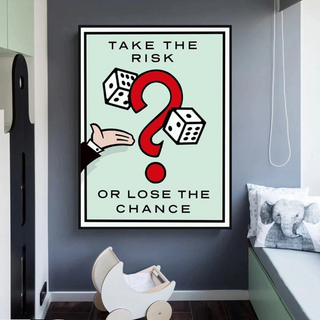 Monopoly Canvas Wall Art: Take the Risk Game Enthusiasts-Wall Posters