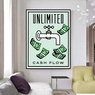 Monopoly Canvas Wall Art for Enhancing Cash Flow-Wall Posters