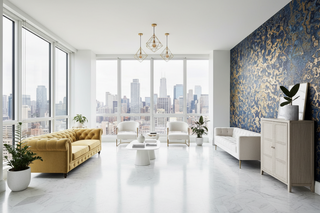 Mosaic Gold Texture Wallpaper Mural