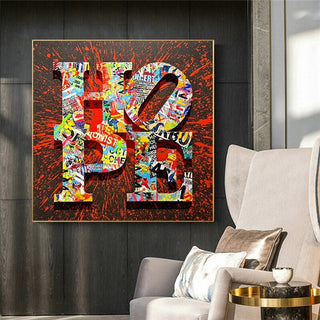 Motivational Graffiti Art Print on Canvas - Street Art Home Decor-Wall Posters