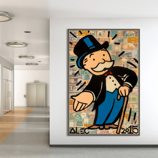 Mr Monopoly Canvas Wall Art: Elevate Your Magician Décor-Canvas Wall Art