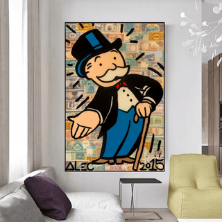 Mr Monopoly Canvas Wall Art: Elevate Your Magician Décor-Canvas Wall Art