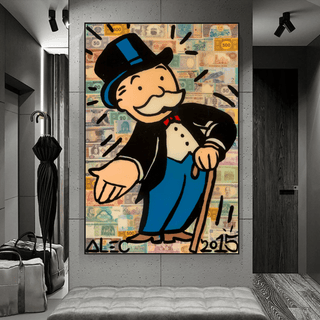 Mr Monopoly Canvas Wall Art: Elevate Your Magician Décor-Canvas Wall Art