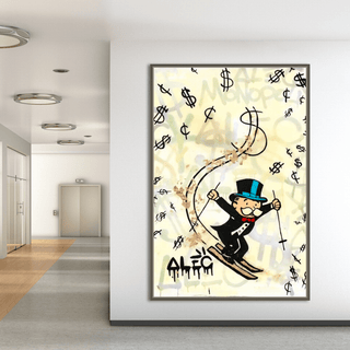 Mr Monopoly Canvas Wall Art: Elevate Your Space with Skiing-Wall Posters