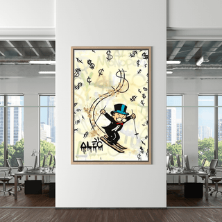 Mr Monopoly Canvas Wall Art: Elevate Your Space with Skiing-Wall Posters