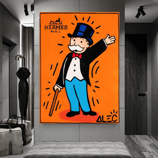 Mr Monopoly Canvas Wall Art Hermes – Luxury Home Decor-Wall Posters